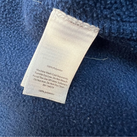 Vineyard Vines Sweater Women's Small Blue 1/4 Zip Pullover Fleece Sweatshirt - Picture 5 of 9